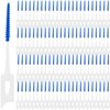 GXXMEI 400PCS Dual-Use Interdental Brushes Soft Silicone Dental Picks Toothpicks Between Teeth Brush, Tooth Flossing Brush for Cleaning Orthodontic Wire Toothbrush Clean Tool