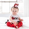 Cheerupp 1st Ladybug Birthday Hat for Girls, 1st Birthday Hat Crown for Sweet Little Lady beetle Spring Themed First Birthday Party Decorations Supplies