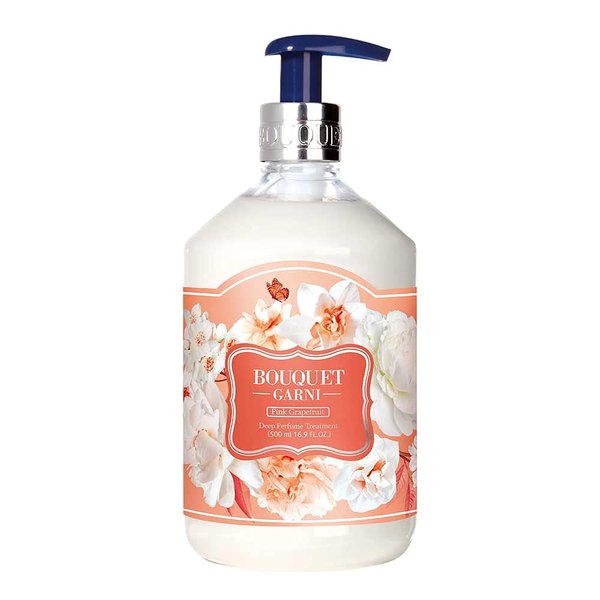 Bouquet Garni Treatment Pink Grapefruit - Long Lasting Fragrance Hair Conditioner - Natrual Surfactant giving Soft and Soothing Cleansing to Scalp and Hair - Argan Oil Protein Amino 16.9 Fl oz