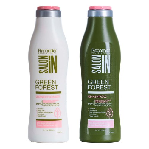Recamier Professional Salon In Hair Care Treatment Set Organic Shampoo and Conditioner Sulfate Free 10.1 OZ