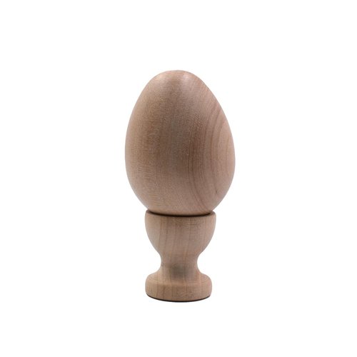 Unfinished Wooden Easter Eggs with 1 Holder for DIY Painting Arts Crafts Home Kitchen Decor