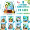 24 Pcs Hawaiian Party Favor Bags for Kids Hawaii Themed Aloha Drawstring Bags Tropical Goodie Bags Flamingo Gift Bag for Birthday, Bridal Shower, Summer, Beach, Pool Backpack, 12 x 10 Inch