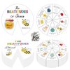 COcnny Religious Coloring Wheel Craft - 24 Sets Beatitudes Christian Craft for Kid, Color Your Own Jesus Art Kit, Biblical Bee DIY Crafts for Sunday School Classroom Church Activities VBS Supplies