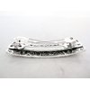 Silver or bronze gold celtic metal viking flower filigree hair clip barrette (Primary color: Gold)