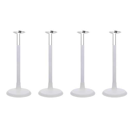 jarbins 4pcs Doll Stands White Doll Display Support Reusable Action Figure Display Stand Adjustable Doll Display Rack Stuffed Animal Stand Dollhouse Decor
