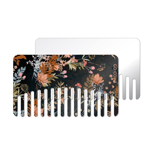 Go-Comb - Wallet Comb + Mirror - Finely Crafted Stainless Steel Hair Comb
