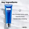 +WIS+ Gentle Face Wash with Skin-Friendly Amino Acids, Hydrating Facial Cleanser With Hyaluronic Acid, Daily Facial Cleansing Wash For Dry Skin To Normal Skin, Safe on Sensitive Skin (3.52 fl.oz)