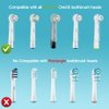 HSYTEK 6 Pack Toothbrush Cover Caps Compatible with Oral B Braun Replacement Heads, Fits for Cross Action Brush Heads and Pro 1000 Electric Toothbrushes, Convenient for Travel and More Sanitary