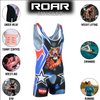 ROAR American Tiger Wrestling Singlet Stretch BodySuit Sports Wear (Amarican Tiger, Medium)