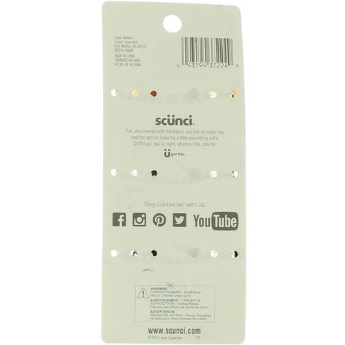 Scunci Effortless Beauty Jaw Hair Clips 3 ea (Pack of 2)