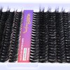 Wleec Beauty Fluffy Lash Clusters D Curl, 60D 80D Thick Volume Cluster Eyelash Extensions, 280PCS Individual Lashes Wispy Fluffy Lash Clusters, 0.05 Mixed 10-18mm DIY Eyelash Extension at Home