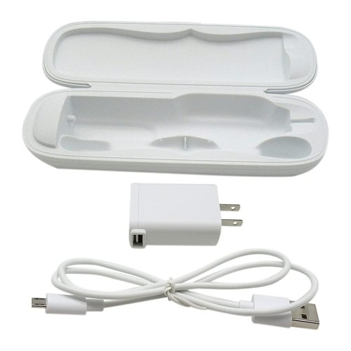 Travel Charger Case w/AC Charer + USB Cable for Philips EasyClean HX65XX HX6511