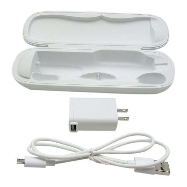 Travel Charger Case w/AC Charer + USB Cable for Philips EasyClean HX65XX HX6511
