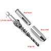 Eyech 4Pcs HSS Door Window Cabinet Self Centering Hinge Drill Bits Set Center Hinge Drill Bit Mill Tool for Opening Hole-5/64 Inch 7/64 Inch 9/64 Inch 11/64 Inch