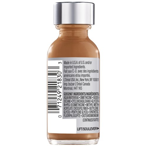 L'Oreal Paris Makeup True Match Super-Blendable Liquid Foundation, Cappuccino N8, 1 Fl Oz,1 Count