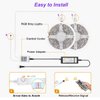 dalattin Waterproof Led Lights Outdoor Led Strip Lights 32.8ft RGB 300 LEDs Color Changing Led Rope Lights with 44 Keys IR Remote, 2 Rolls of 16.4ft