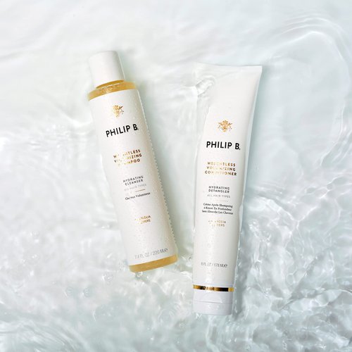 PHILIP B Weightless Volumizing Conditioner 2 oz. (60 ml) | Ultra-light Hair Detangler, Adds Extra Body and Shine