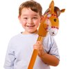 Inflatable Stick Horse,Inflatable Horse Head on Stick Horse Costume Pony/Halloween/Western Cowboy/Horse Baby Shower Birthday Party Decorations Supplies Favors, 37 Inch (Brown)