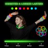JICUICUI Ultra Bright Christmas Glow Sticks - 50 Party Pack with Connectors for Christmas, Neon Birthday and Holidays - Multicolor 8" Glow Sticks Necklaces Bulk