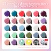 ROSALIND 30PCS Gel Nail Polish Set with Base Glossy Matte and Glitter Top Coat Gel Polish, Multicolored Gel Nail Set Long Lasting DIY Manicure Gifts