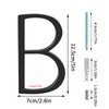 Covanm Floating House Letter B Black Floating Mount 5 Inch Modern House Letters B