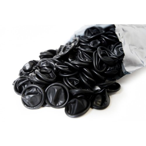 Bertech Conductive Finger Cots, Powder Free, Black, 4 Mil Thick, Medium, Smooth Surface (Bag of 720 Pieces), RoHS Compliant