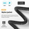 chenyang USB C Extension Cable USB 3.1 Gen 2 Type C Male to Female Fast Charging Data Transfer 90 Degree Angled Extension Nylon Braided Cable 0.2M