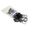 Dofash 2 * 75MM Snag-free Elastic Hair Ties Rubber Bands for Hair Elastic Hair Bands Hair Rubber Bands Hair Elastics for Women's Hair - 150pcs (Black)