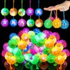 Sotiff 18 Pcs Light up Ball Spiky LED Bouncy Ball Flashing Squeaky Ball Multicolor Puffer Balls Stress Relief Balls Rubber Sensory Toy Carnival Prizes Bulk Party Favors for Teens, Adults, Children