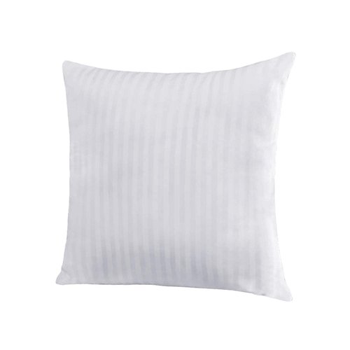EvZ Homie Premium Stuffer Pillow Insert Sham Square Form Polyester, 20" L X 20" W, Standard White Striped, for 20" Covers