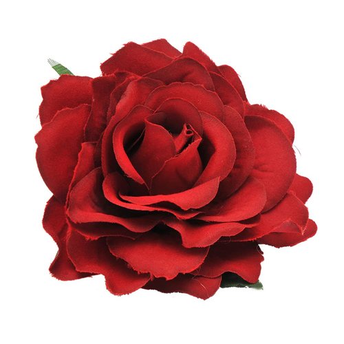 Uonlytech Flower Hair Clip Rose Flower Hair Clip Comb Rose Flower Brooch 2 in 1 Artificial Big Rose Wedding Fabric Flowers for Women Girl Bridal Party (Dull Red) Rose Flower Brooch Pin