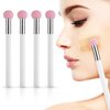 Sibba Foundation Brushes 4 PCS Makeup Setting Powder Blush Beauty Techniques Sponge Angled Stick Liquid Concealer Cream Nose Face Contour Make Up Loose Powder Puff Under Eyeline Set Pressed Blending
