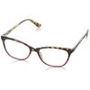 Sofia Vergara x Foster Grant Women's Teresa Reading Glasses Cat-Eye, Tortoise and Crystal Red, 52 mm + 1.5