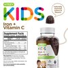 Iron Gummies for Kids with Vitamin C - Supports Energy, Blood Cell Formulation, Blood Builder Anemia Kids Iron Supplements - Vegan, Gelatin Free, Gluten Free - Tasty Chewable Grape Flavored Gummy