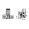 Smooth Zinc Alloy Shower Door Runners 23mm Twin Shower Door Rollers 2top 2bottom 4pcs