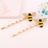 WHITEBRIDGE 7pcs Colorful Butterfly Hair Bobby Pins for Women Girls (Honeybee Butterfly)
