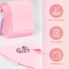 youbay 8x16cm Jewelry Cleaning Cloth - 30 Pcs Individually Wrapped Silver Polishing Cloth for Jewelry Polishing Cloth for Sterling Silver | Gold | Brass | Platinum (Pink)