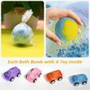 Bath Bombs for Kids with Surprise Inside, 12 Cars Bath Bombs Gift Set For Children Birthday Halloween Xmas Present with Pull-Back Car Inside, Bubble Kids Safe Bath Fizzy Ball for Boys Girls