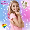 8 Pieces Hair Clips for Girls, Animal Straight Rainbow Hair Extensions for Kids, Little Girl Hair Clips Accessories for Girls Toddler Kids Ponytails