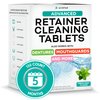 Retainer Cleaner Tablets - Mint Flavor Denture Cleaning Tablets & Invisalign Cleaner - Mouth Guard Cleaner Tablets, Denture Cleaner, Aligners & Night Guard Oral Dental Care - 150 Count (5 Months)