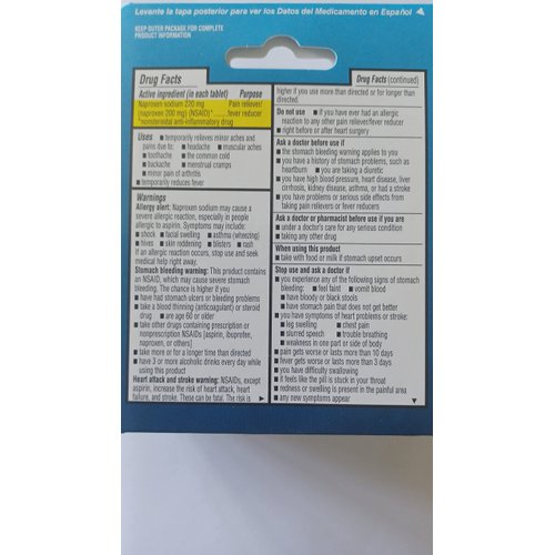 Pain Reliever and Fever Reducer Naproxen Sodium Tablets – 220 Mg (24 count) by Flanax