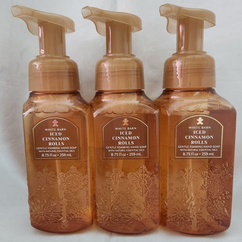 3 ICED CINNAMON ROLLS Gentle Foaming Hand Soap bath body 8.75fl oz