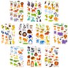 CHANZET Animal Temporary Tattoos for Kids 20 Sheets, Safari Tattoo Stickers Jungle Party Favors, Printable Temporary Tattoo Paper, Waterproof Birthday Party Supplies Decorations for Boys Girl Face Arm Body