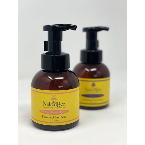 The Naked Bee Grapefruit Blossom Honey Foam Soap (12 oz) Liquid Foaming Hand Soap - Mild Cleanser to Reduce Dryness - Gentle Foam Soap for Clean and Soft Hands
