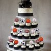36 PCS Sports Cupcake Toppers Baseball Cupcake Picks Football Soccer Ball ToothPicks Rugby Basketball Cake Decorations for Sports Balls Theme Boys Men Birthday Party Supplies