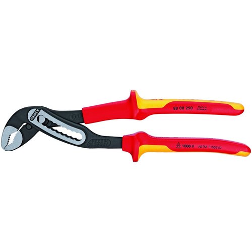 KNIPEX - 88 08 250 SBA Tools - Alligator Water Pump Pliers, 1000V Insulated (8808250SBA), 10 inches