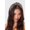 YISSION 1PC Crystal Knotted Headband for Women Non Slip Rhinestone Headband Coffee Head Band Fashion Wide Headbands Hair Accessories for Women Girls