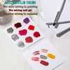 Snmzlc 100 Pages Nail Polish Palette Paper,Disposable Nail Art Mixing Palette Papers Portable Waterproof Drawing Makeup Palette Nail Gel Mixing Tool US241