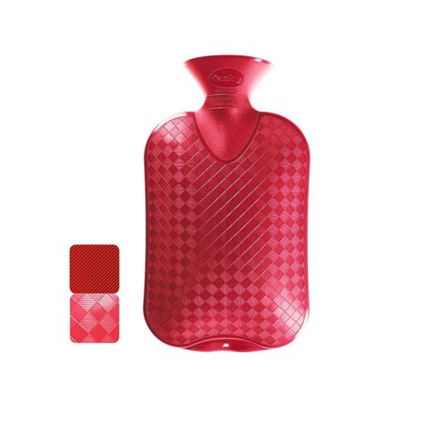 Fashy Hot Water Bottle Cranberry - Made in Germany