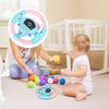 TOYANDONA Steering Wheel Toy for Kids Toy Steering Wheel Simulated Driving Controller Electric Early Learning Educational Toy Pretend Driving Seat for Children Boys and Girls